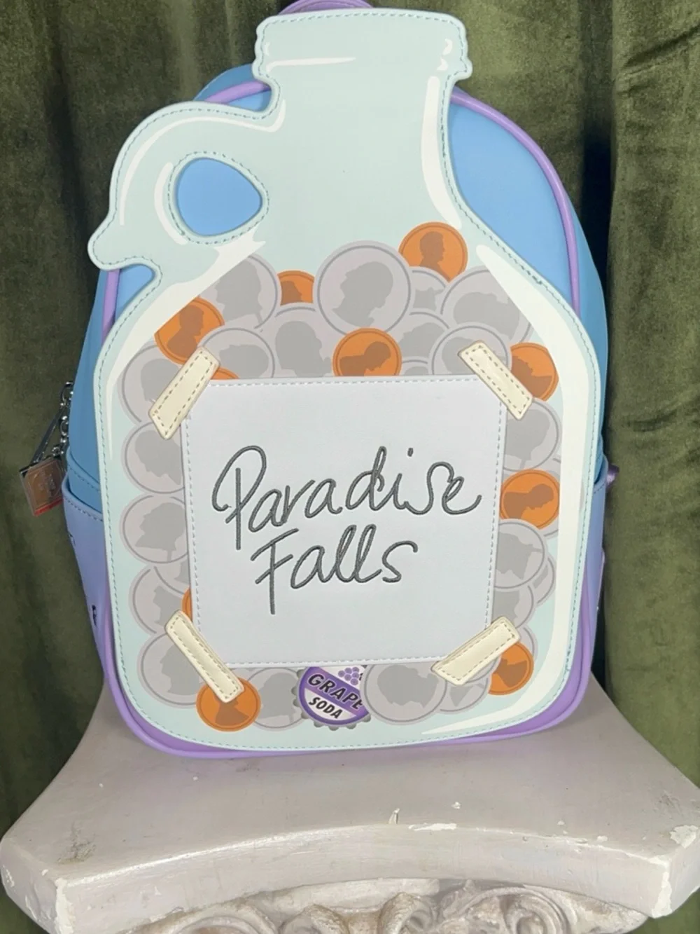 Loungefly Disney Pixar "Up" Paradise Falls Coin Jar Mini Backpack - Picture 2 of 10